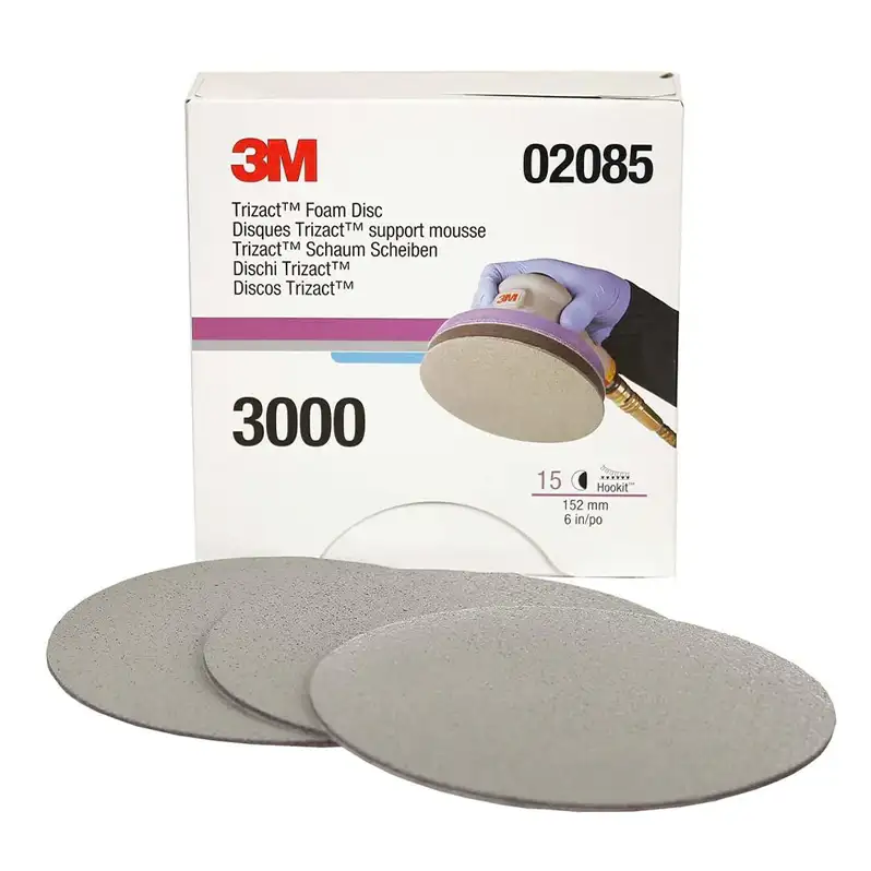 3m 02085 Trizact 3000g 150mm Disc (15 Per Box)