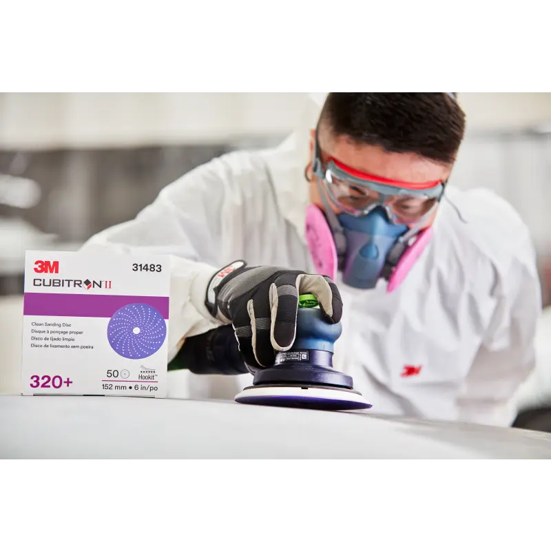 3m Cubitron Ii Clean Sanding Hookit Abrasive Disc 320 240 3 In 6 In