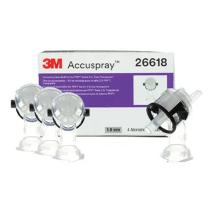 3m Accuspray 1.8mm Atomising Head Refill Pack 4 Per Pack Clear