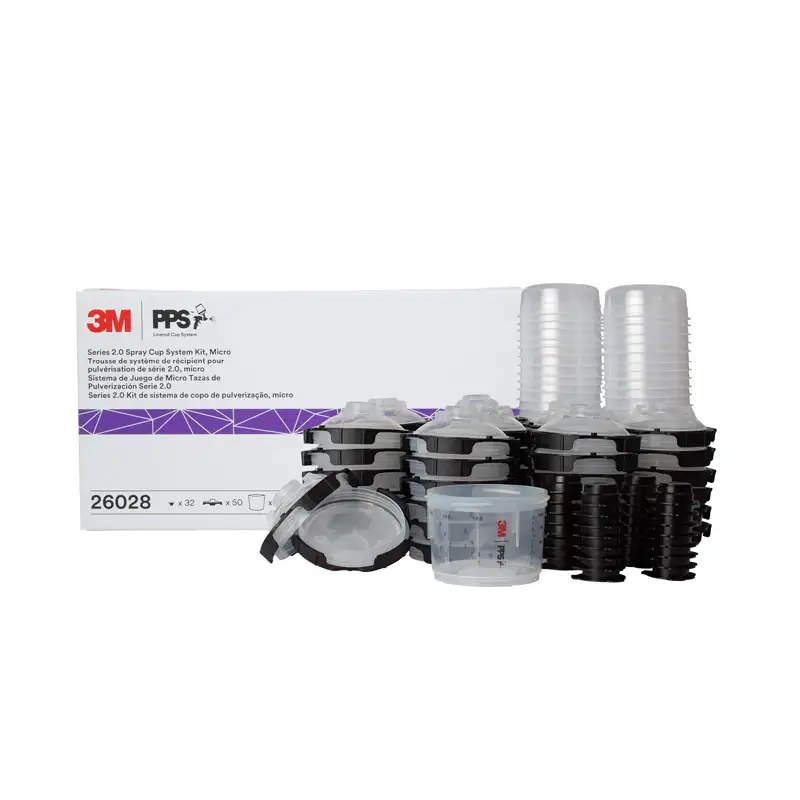3m Pps 2.0 Mini 200ml Solvent 200mic Lids And Liners Kit